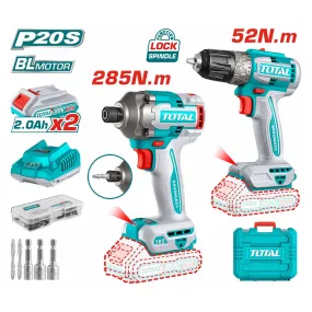 KIT DE 2PCS VISSEUSE+PERCEUSE TCKLI20272 