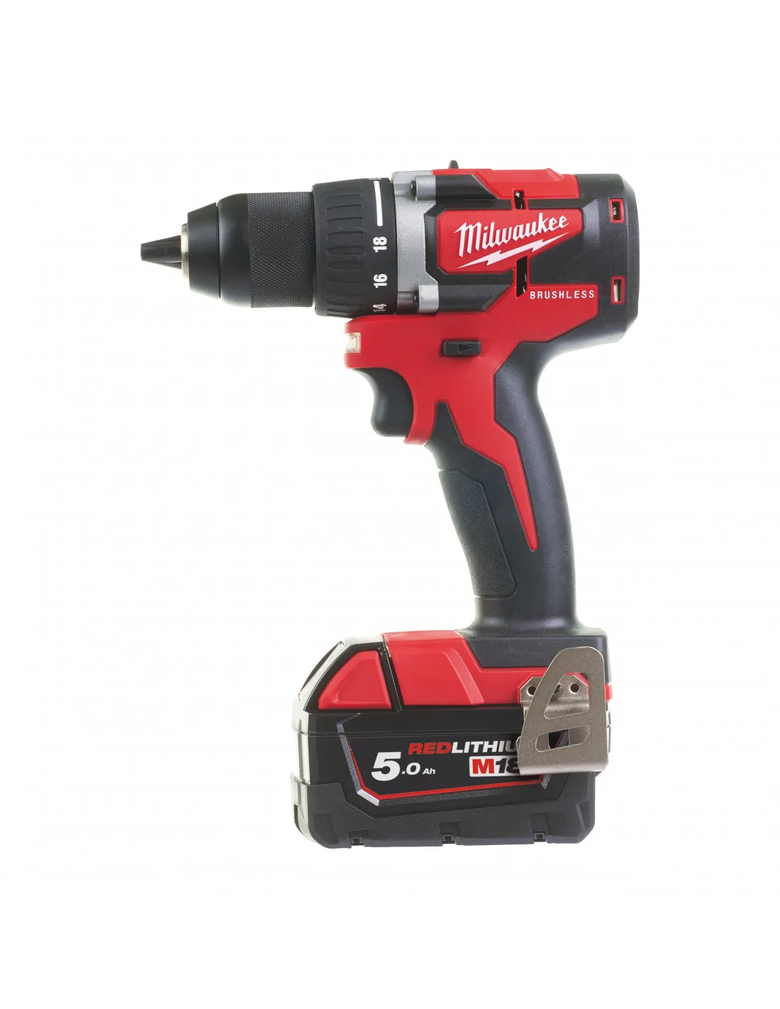 Pack perceuse visseuse + visseuse à chocs 18V 5Ah M18 CBLPP2B-402C | 4933464718 - Milwaukee