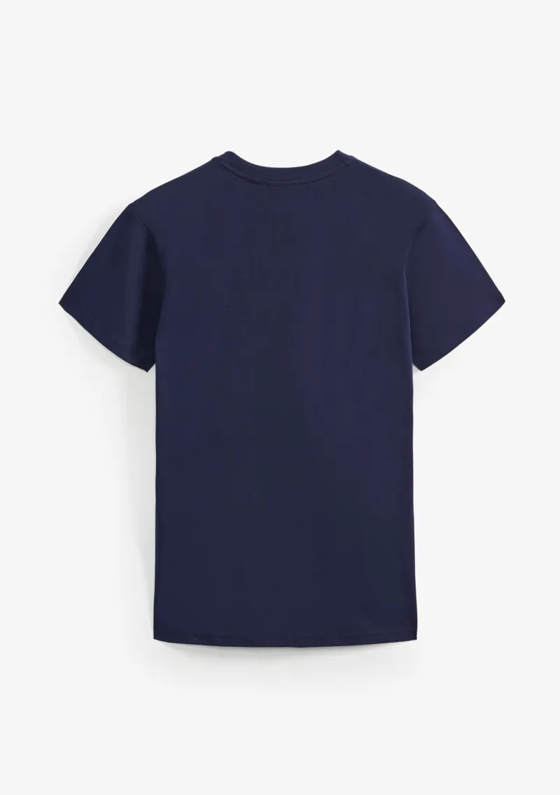 T-shirt Broderie Bleu