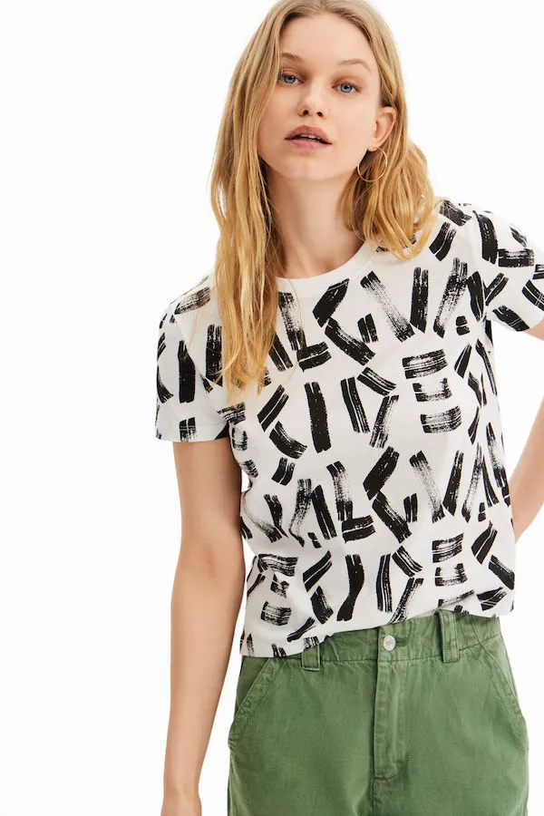 T-shirt imprimé Desigual 23SWTKAP